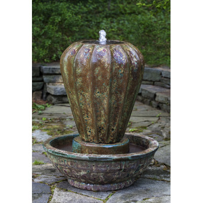 Mykonos Ceramic / Porcelain Urn Fountain