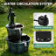 Fontaine cascade 2 niveaux, fontaine extérieure 27 "avec pompe électrique pour terrasse de jardin-925701557
