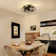 20.4" Bloneva Farmhouse Caged Ceiling Fan with Light Kit and Remote Control Included
