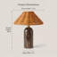 Lampe de table Sherbrooke (rotin naturel) Sherbrooke