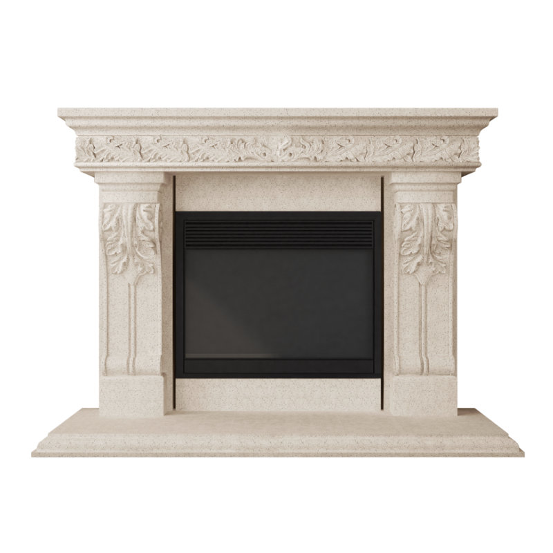 Bonaparte Fireplace Surround, Acid Wash/Beige