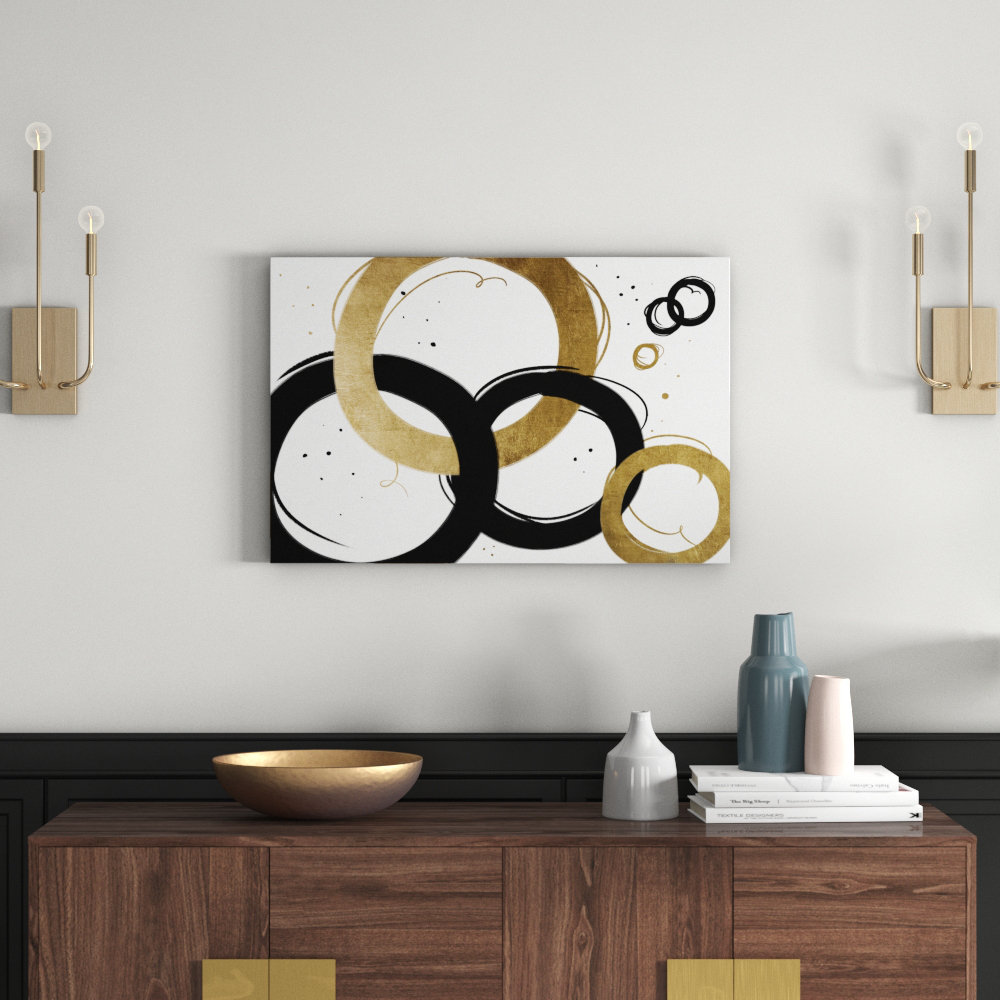 Infinite Circles - Wrapped Canvas Graphic Art Print