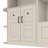 Multifunctional Left-Right Combination Hall Cabinet (Can Be Used Separately) With Storage And 4 Hooks, Storage Cabinet/ Hall Tree 2 In 1 For Living Room, Kitchen And Hallway-210003334