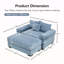 Canapé modulaire surdimensionné 54,3 po Cloud-1250318175