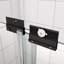 Bypass Shower Door, Sliding Door, With 1/4" Tempered Glass And Matted Black Finish 50-54"X70"