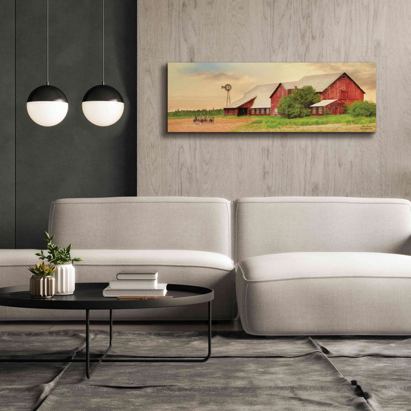 «Brownsville Farm» par Lori Deiter, art mural sur toile, L 60 po x H 20 po