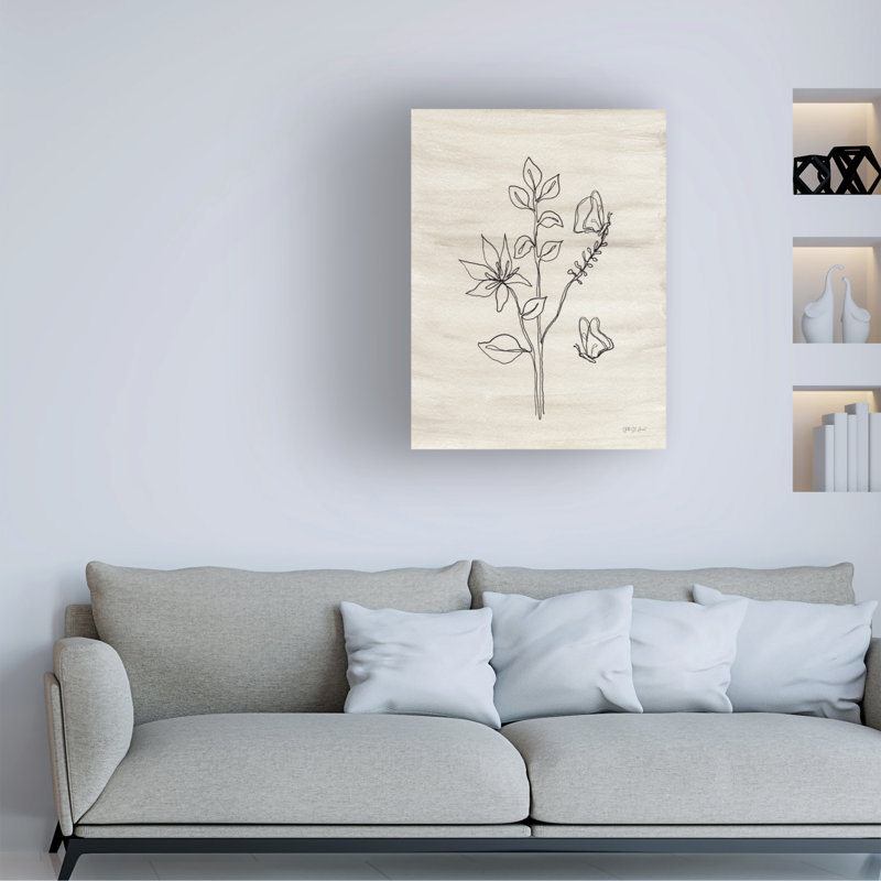 Art mural sur toile «Line», H 19 po x l 14 po