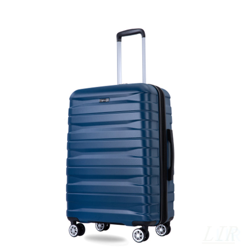 Ensemble de 5 valises rigides pour PC avec serrure TSA et roues rotatives, légères et durables, Dark Blue