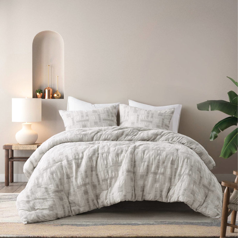 Full/queen Bedding Comforter - Cotton 100% Filling Easy Maintenance Bed Cover Provides A Peaceful Sleep Environment