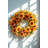 Handcrafted Faux Sunflower Polyester 18'' Wreath-1485593985