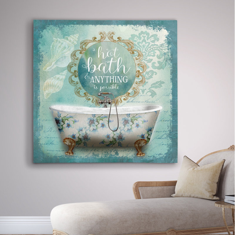 «Mirror Bath I», reproduction d'impression, H 32 po x l 32 po x P 1,5 po, Toile tendue