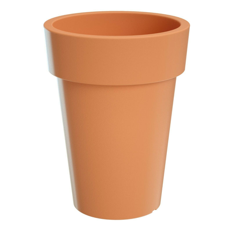Calabro Pot Planter, 31.9cm H x 24.5cm W x 24.5cm D, White