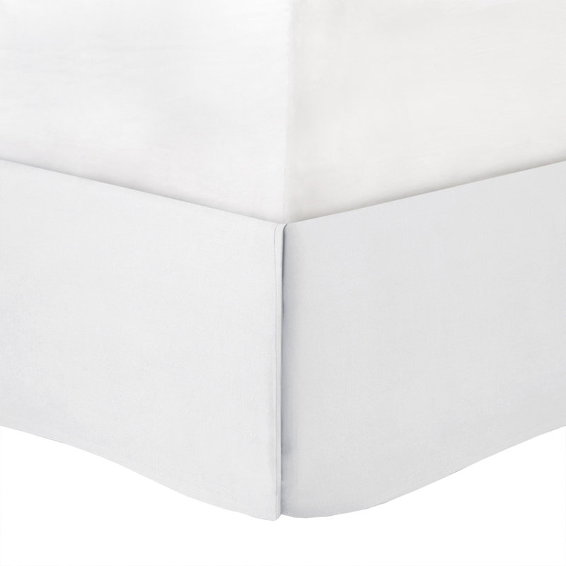 Ensemble d'édredon touffeté 7 pièces Laurel, Édredon pour lit double + 1 jupe de lit + 2 taies, Blanc