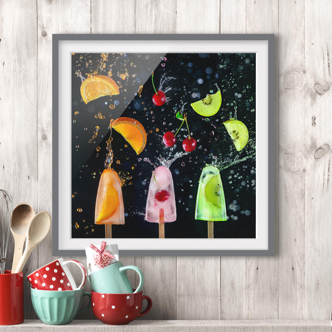 Gerahmtes Poster Ice Lolly