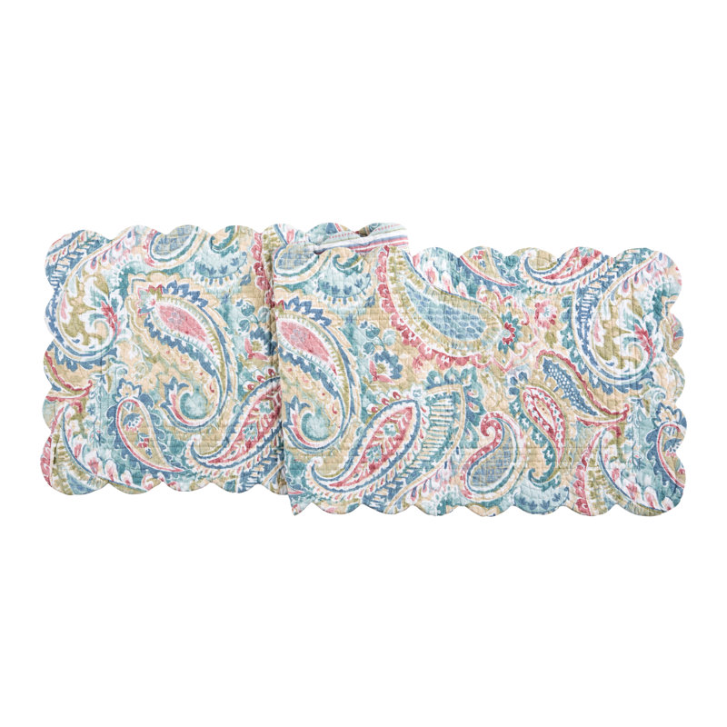 Maisie Multi-Color Cotton Paisley Table Runner