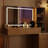 Makeup Vanity with 3 Colors LED Lighted Mirror & Power Outlet for Bedroom