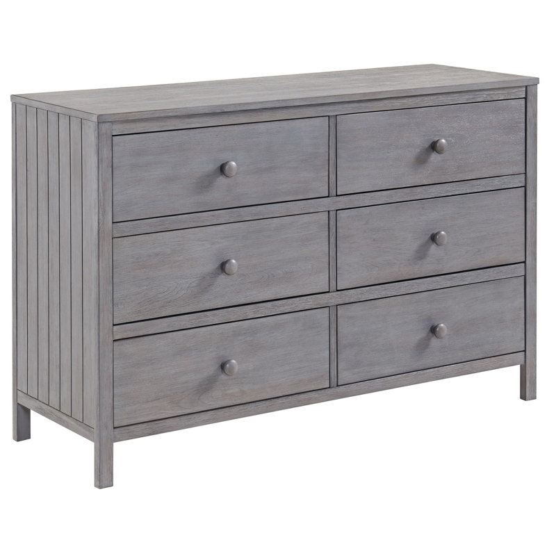 Everlee 6 Drawer Dresser, Greystone