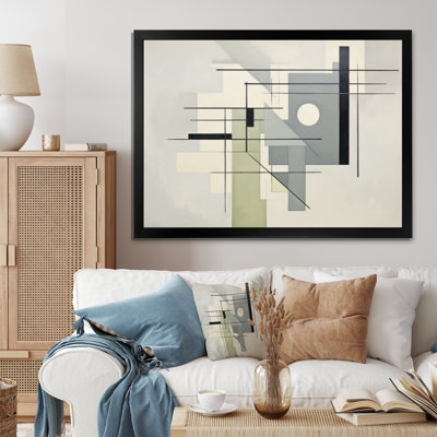 " Beige Suprematism Intersecting Perspectives II "