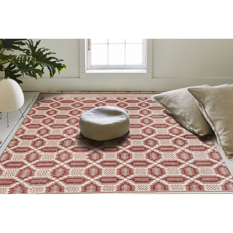 Bovina Geometric Area Rug, Rectangle 5' x 8'