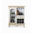 32.28" Silver Rectangular Solid Wood Wine Racks