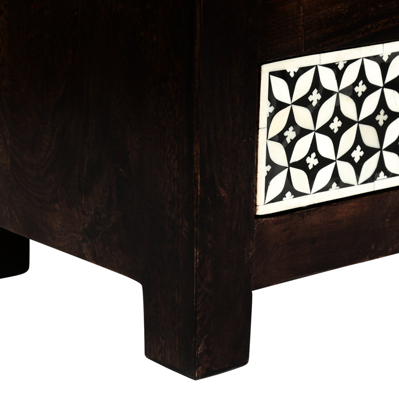 Table de chevet 3 tiroirs Mango Wood