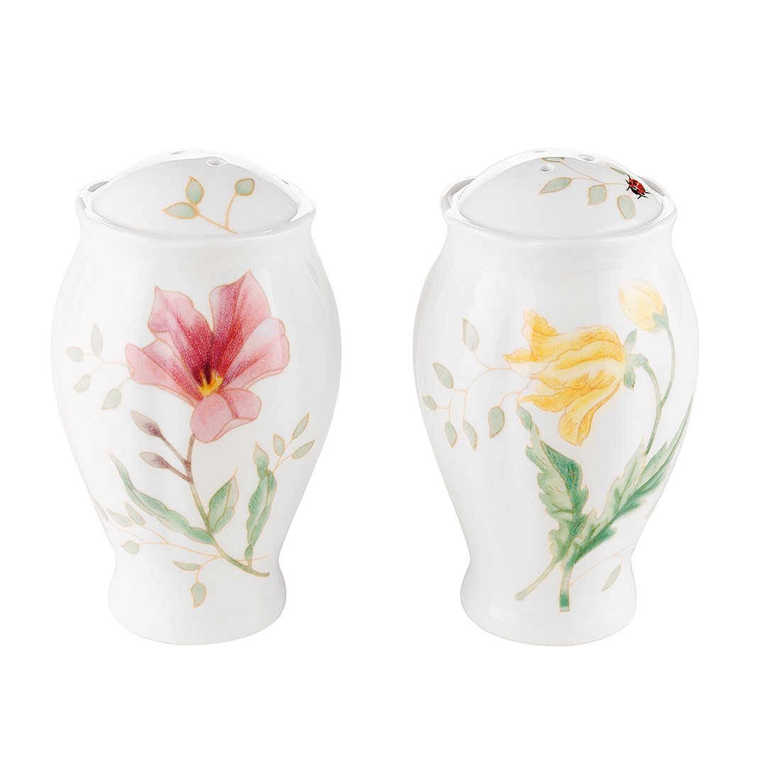 Butterfly Meadow Salt & Pepper Shaker Set Lenox