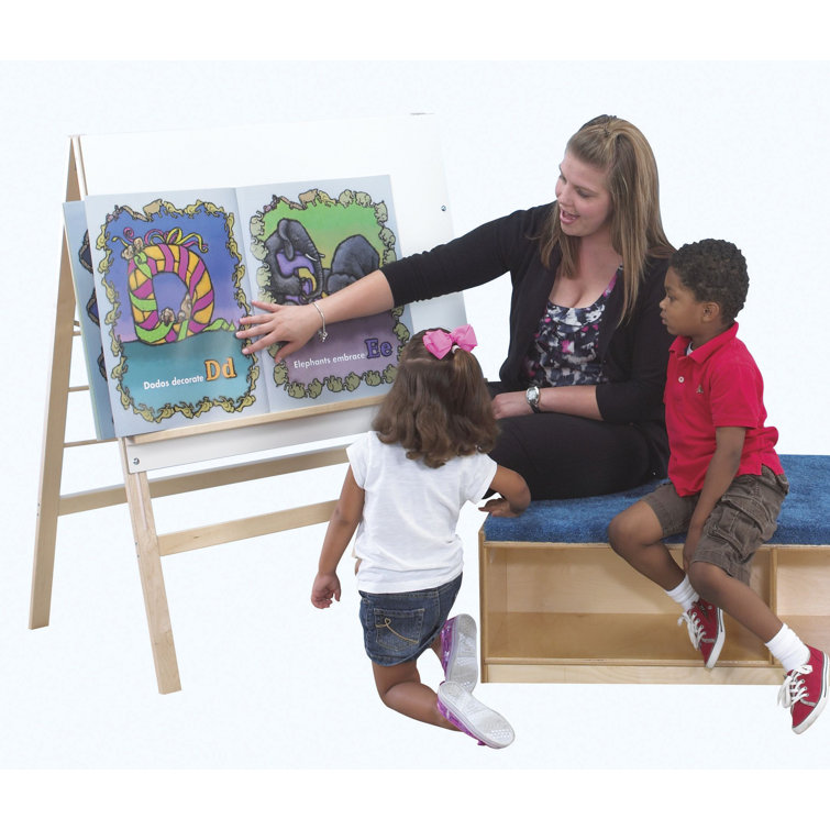 Childcraft Folding Adjustable Wood Board Easel