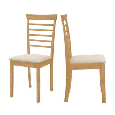 Ahwahnee 43cm H Polyester Blend Upholstered Ladder Back Side Chair