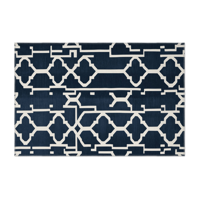 Tapis gris intérieur et extérieur Trellis, Rectangulaire 8 pi x 10 pi