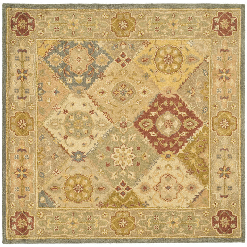 Dunbar Hand Tufted Wool Oriental Rug, Square 6'