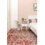 Tapis géométrique rouille / blanc Huyett-1536124743