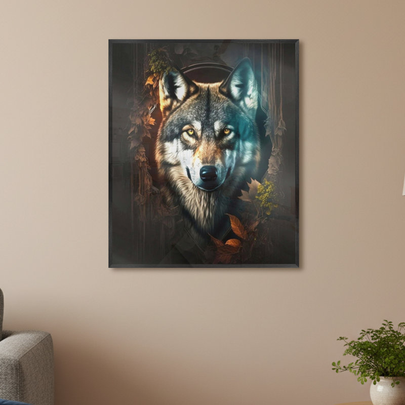 Single Picture Frame LED Illuminated Wall Art Wall Art on Glass / Aluminium, 60 cm H x 50 cm W