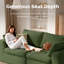 Canapé deux places modulaire Cloud Loveseat de 200 cm (78,7 po), en tissu mousse bicolore doux, aucun assemblage requis pour le salon (vert)-24376984-247067020
