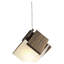 Luminaire suspendu géométrique à DEL 1 lumière avec détails en bois Mica-34338647-10433029