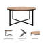 Table basse, table basse ronde, table de salon, table basse moderne, table basse en bois-119771877