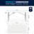 Parker 60'' Adjustable Height Plastic Folding Event Table with Carrying Handle