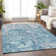 Premium Machine Washable Prisco Teal Rug