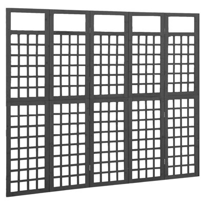 Lhrizi 242.5cm W x 180cm H Solid Wood Folding Room Divider