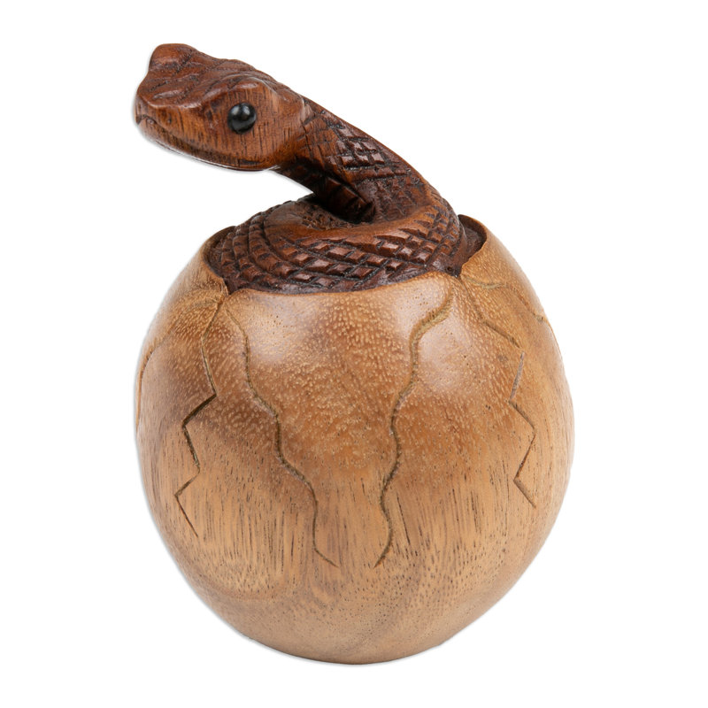 Sculpture en bois Dakota Fields The Baby Cobra