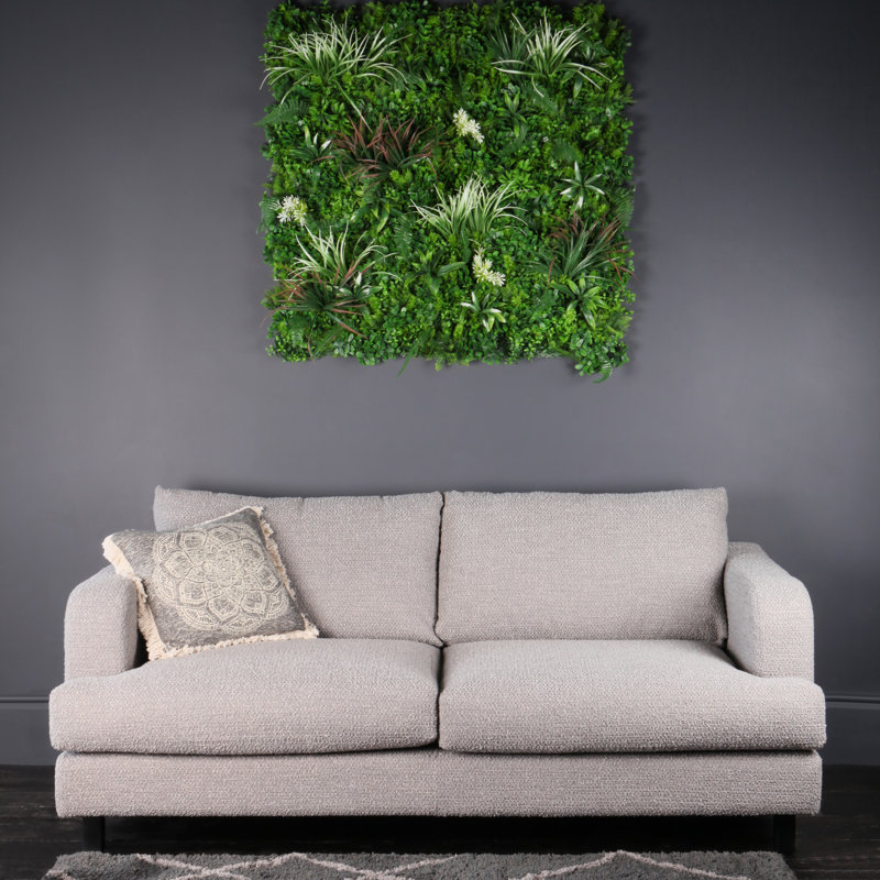 Lobardy 100x100cm Living Wall Panel - Mixed Grasses