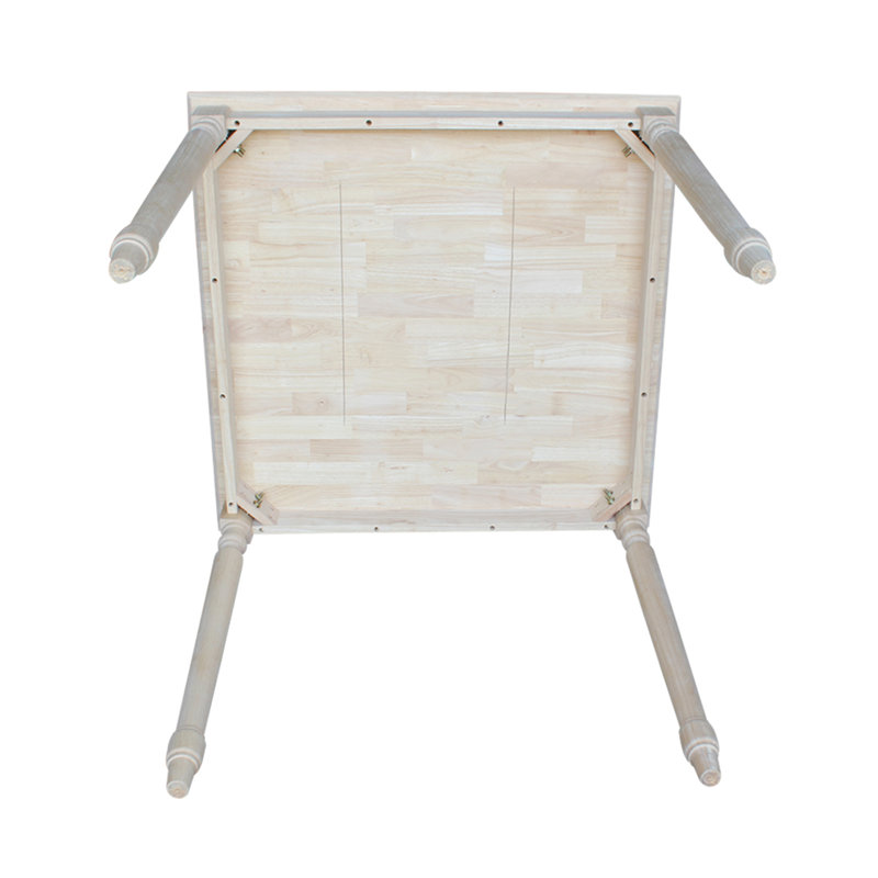 Natural Solid Wood Counter Height Dining Table with Turned Legs