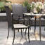 Chaises de patio Comfort, cadre en acier rotin Pe, ensemble de patio moderne