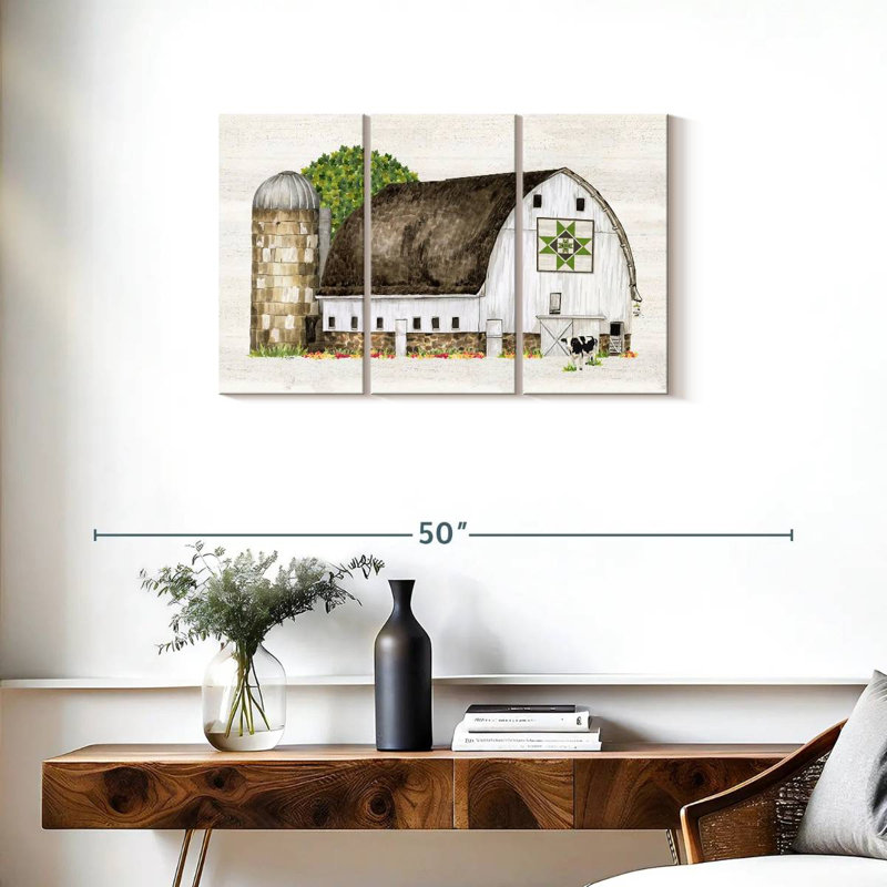 Courtepointe Lilie Spring and Summer Barn IV, H 20 po x l 33 po