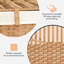 Boho Wicker Storage Trunk,Storage Basket,Bavan Rattan Basket-1058241591