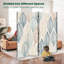 Cloison pliante 4 panneaux à paravent d'inspiration royale couleurs pastel séparateur de toile cloison de protection autoportante cloison d'intimité