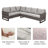 31.1'' Wide Rectangle Wicker Patio Sofa with Cushions