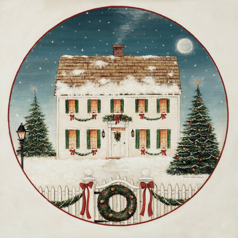 Merry Lil House by David Carter Brown - Wrapped Canvas Art Prints, 51cm H x 51cm W x 3.8cm D