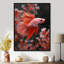 Monochromes rouges et gris - aquariums, reproduction d'art mural-270166165-508936182