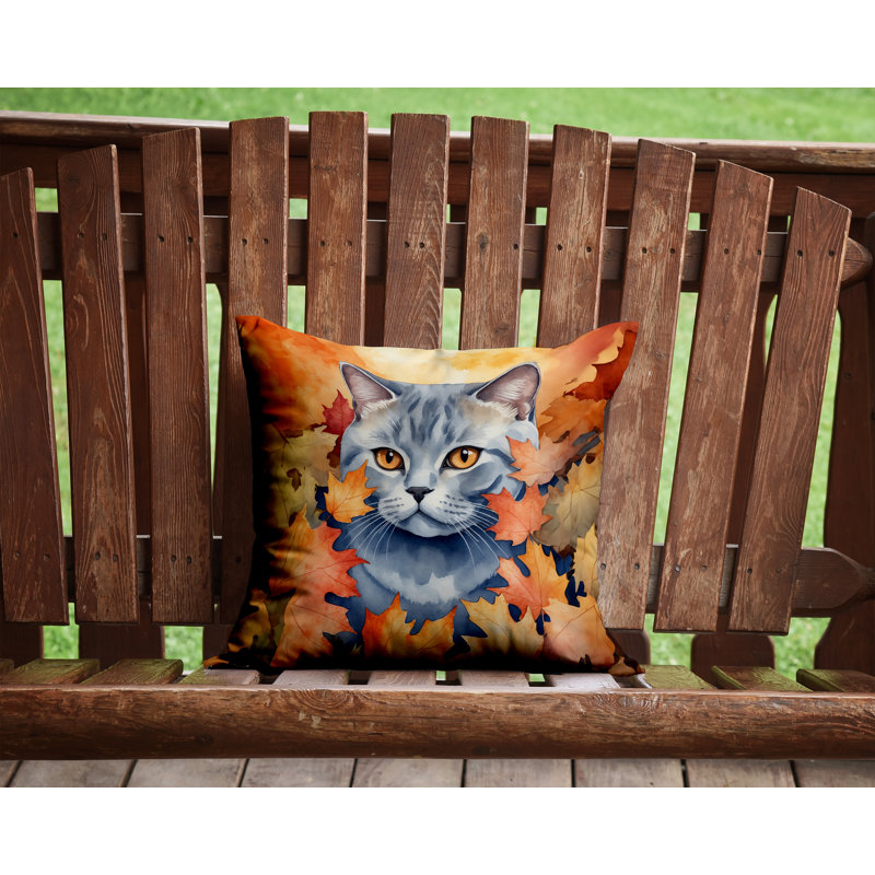 Coussin British Shorthair, Carré 14 po