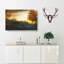 Sheep In Sweden In Abstract - Wrapped Canvas-55341232